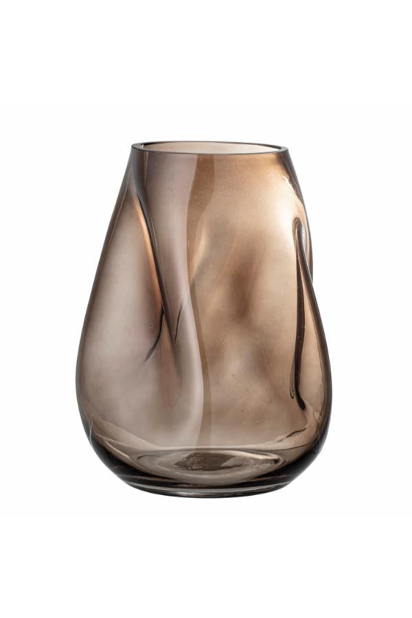 Bloomingville Ingolf Vase, Brown, Glass