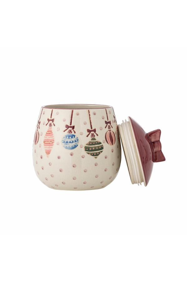 Bloomingville Ornamentia Jar w/Lid, Multi, Stoneware