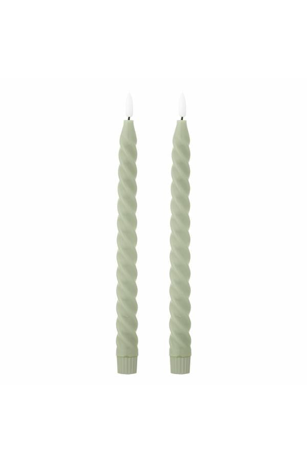 Bloomingville Ponza LED Candle, Green, Paraffin