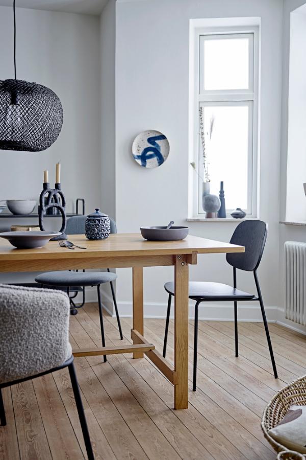 Bloomingville Monza Dining Chair, Black, Plywood