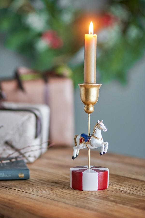 Bloomingville Merry-go-round Candle Holder, Multi, Polyresin