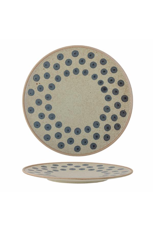 Bloomingville Tinni Plate, Blue, Stoneware