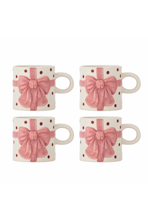 Bloomingville Bowie Mug, Rose, Stoneware