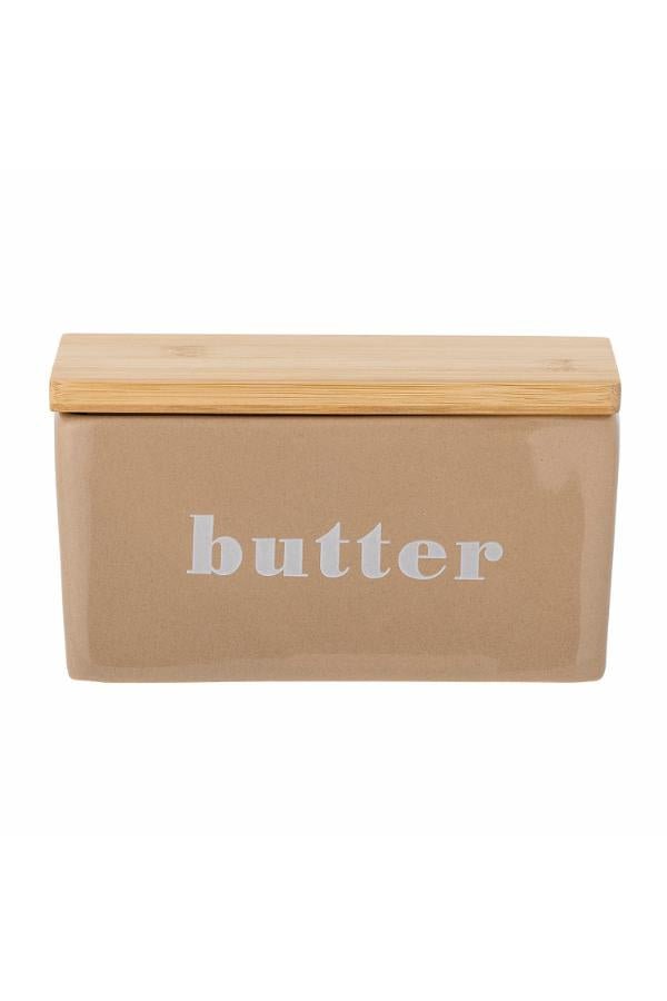 Bloomingville Hanyu Butter Box, Brown, Stoneware
