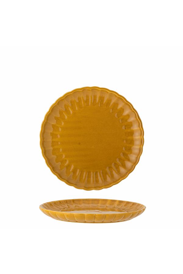 Bloomingville Latina Plate, Yellow, Stoneware