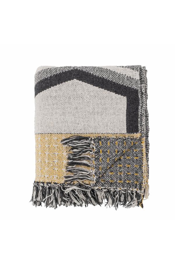 Creative Collection Annli Throw, Grey, Recycled Cotton
