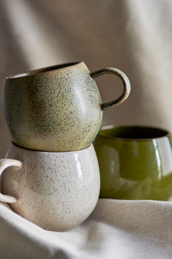 Bloomingville Addison Mug, Green, Stoneware