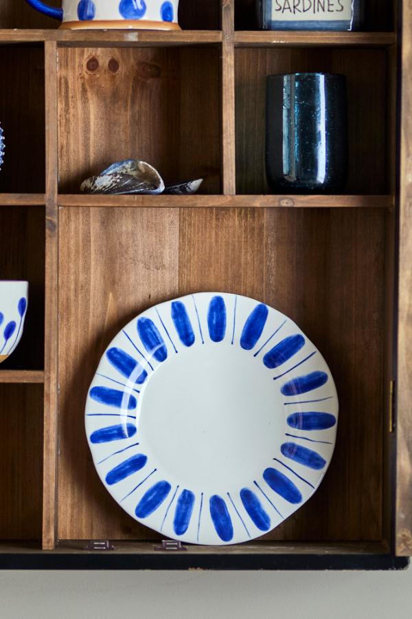 Creative Collection Linora Plate, Blue, Stoneware