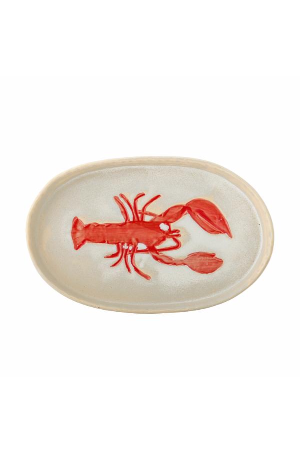 Creative Collection Hadden Serving Plate, Red, Stoneware