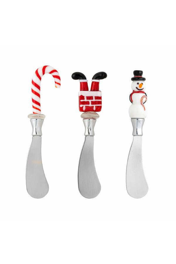 Bloomingville Misa Butter Knife, Red, Glass