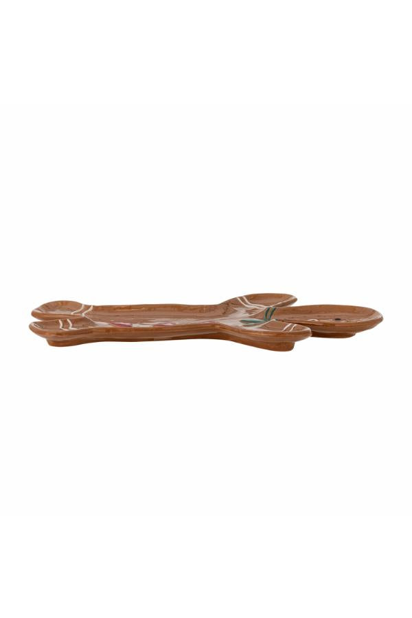 Bloomingville Ginnie Serving Plate, Brown, Stoneware