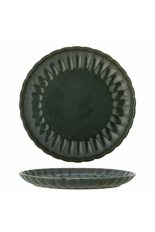 Bloomingville Latina Plate, Green, Stoneware