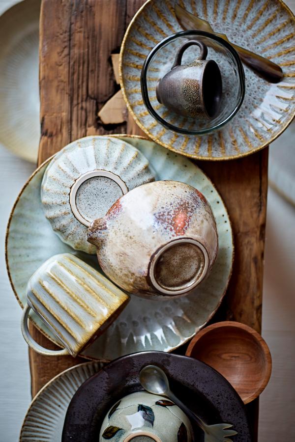 Creative Collection Fleur Plate Deep, Nature, Stoneware