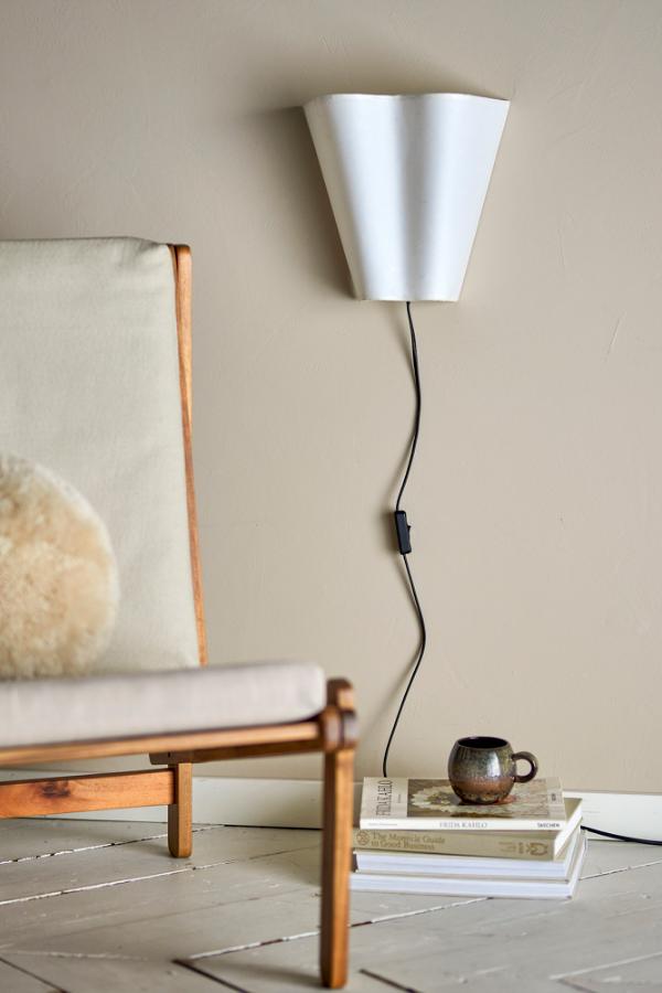 Bloomingville Janese Wall Lamp, White, Paper