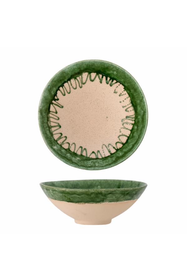 Bloomingville Moez Bowl, Green, Stoneware