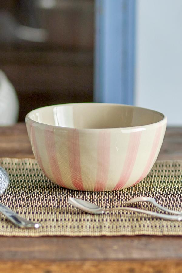Creative Collection Begonia Bowl, Rose, Stoneware
