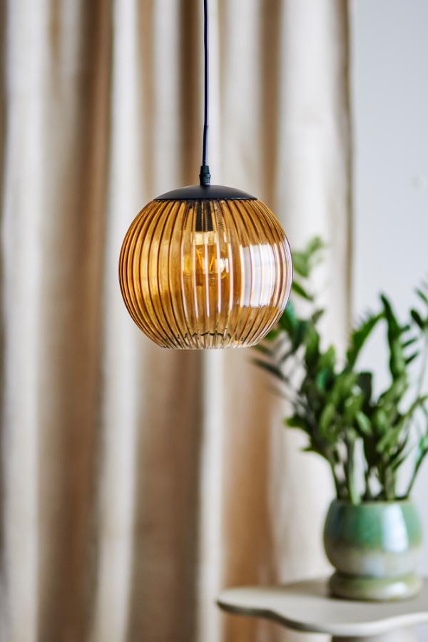 Bloomingville Sybia Pendant Lamp, Brown, Glass