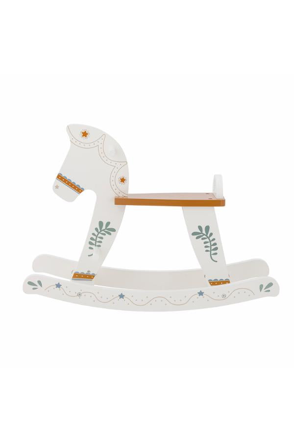 Bloomingville Mini Ruddy Rocking Toy, Horse, White, MDF