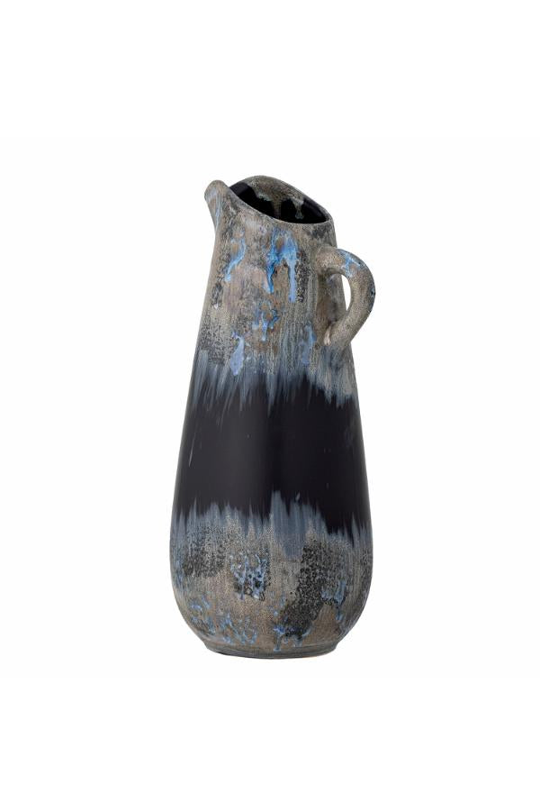Creative Collection Khumo Vase, Black, Stoneware