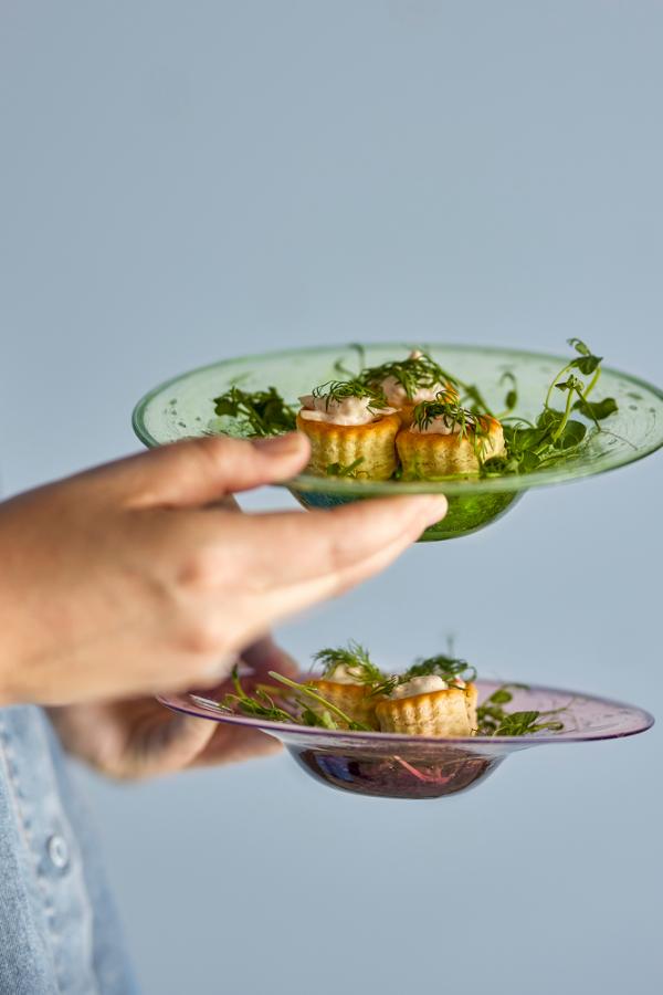 Bloomingville Sunil Plate, Multi, Glass