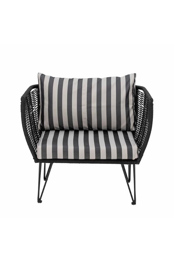 Bloomingville Mundo Cushion Cover (No filler), Black, Polyester