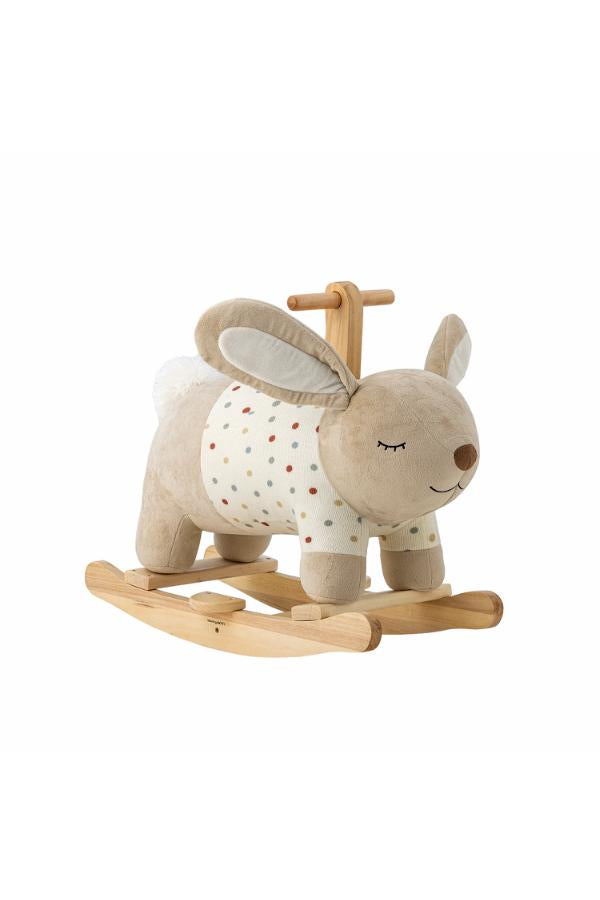 Bloomingville Mini Villja Rocking Toy, Rabbit, Multi, Polyester