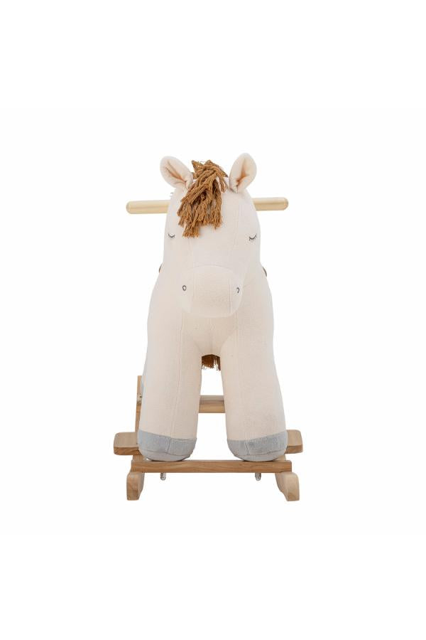 Bloomingville Mini Merlen Rocking Toy, Horse, White, Polyester
