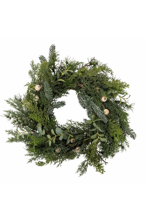 Bloomingville Pine Wreath, Green, Artificial Flowers