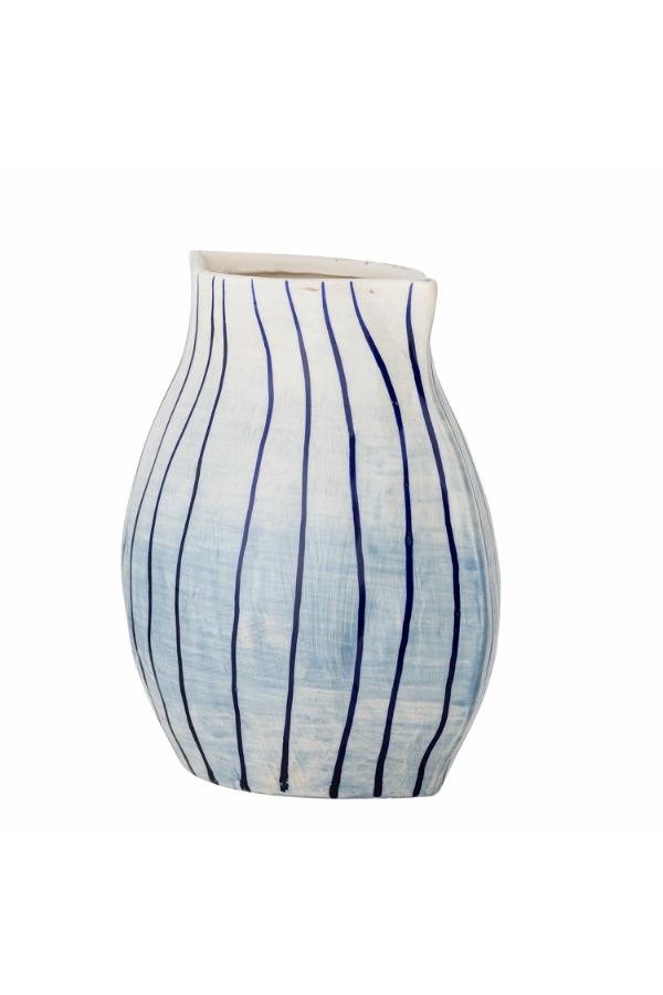 Bloomingville Esra Vase, Blue, Stoneware