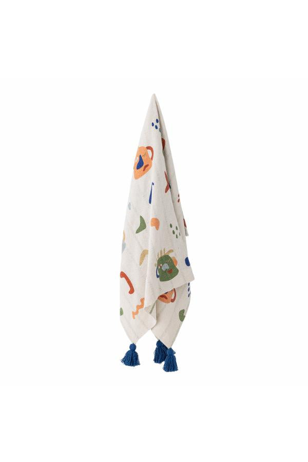 Bloomingville Mini Sylvie Throw, Multi, Recycled Cotton