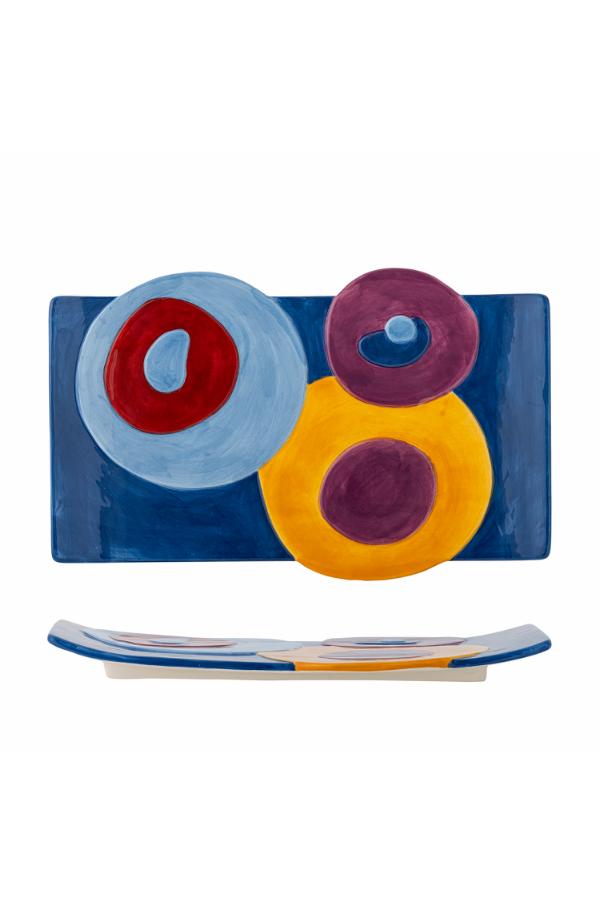 Bloomingville Polivia Tray, Multi, Ceramic