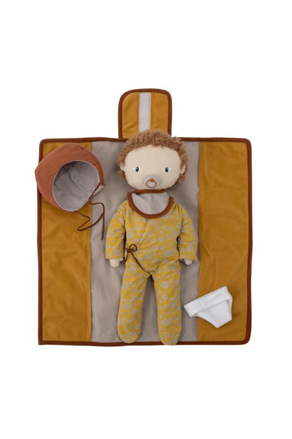 Bloomingville Mini Nalle Doll, Brown, Cotton