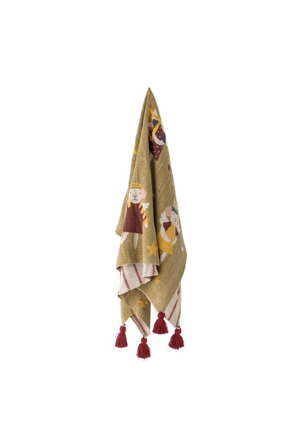 Bloomingville Peo Throw, Multi, Recycled Cotton