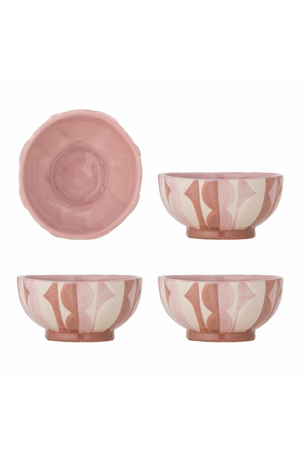 Bloomingville Saul Bowl, Rose, Stoneware