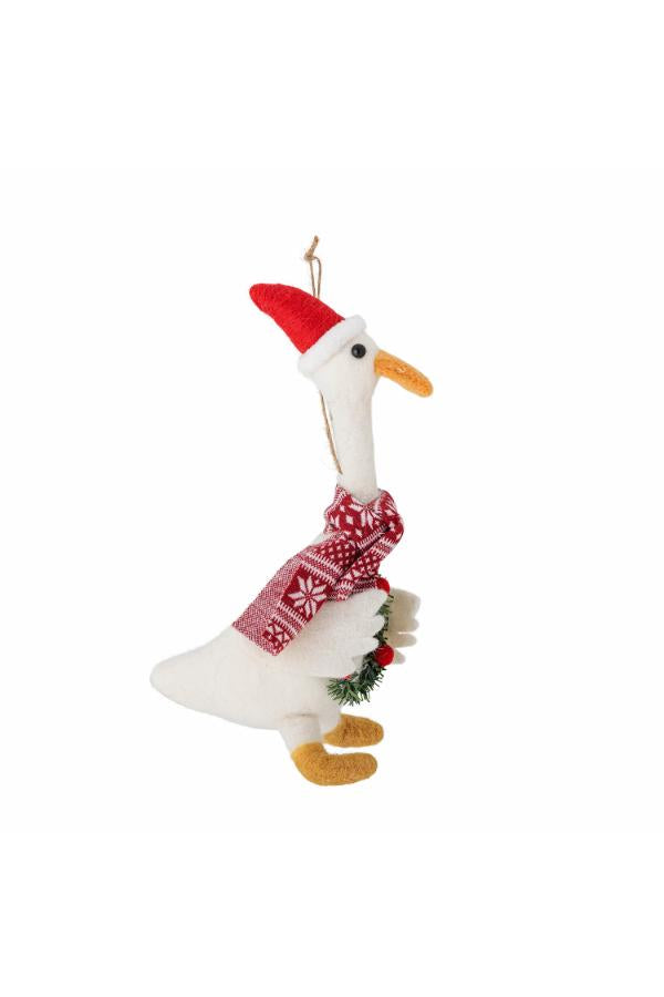 Bloomingville Arlo Ornament, White, Wool