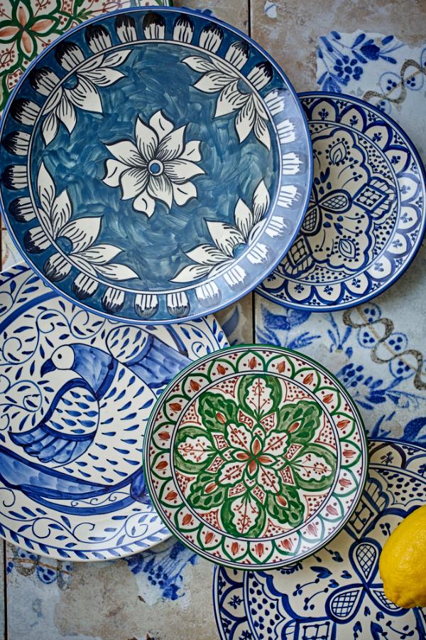 Creative Collection Karlie Plate, Blue, Stoneware