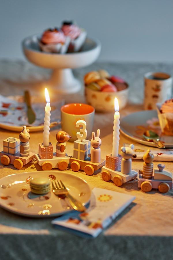 Bloomingville Mini Junaid Birthday Decoration, Multi, FSC®100%, MDF
