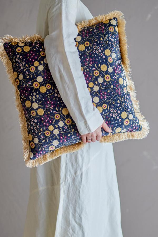 Bloomingville Eydis Cushion, Multi, Viscose