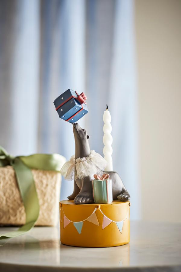 Bloomingville Mini Flor Candle Holder, Multi, Polyresin