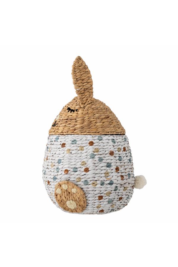 Bloomingville Mini Villja Basket w/Lid, Multi, Water Hyacinth