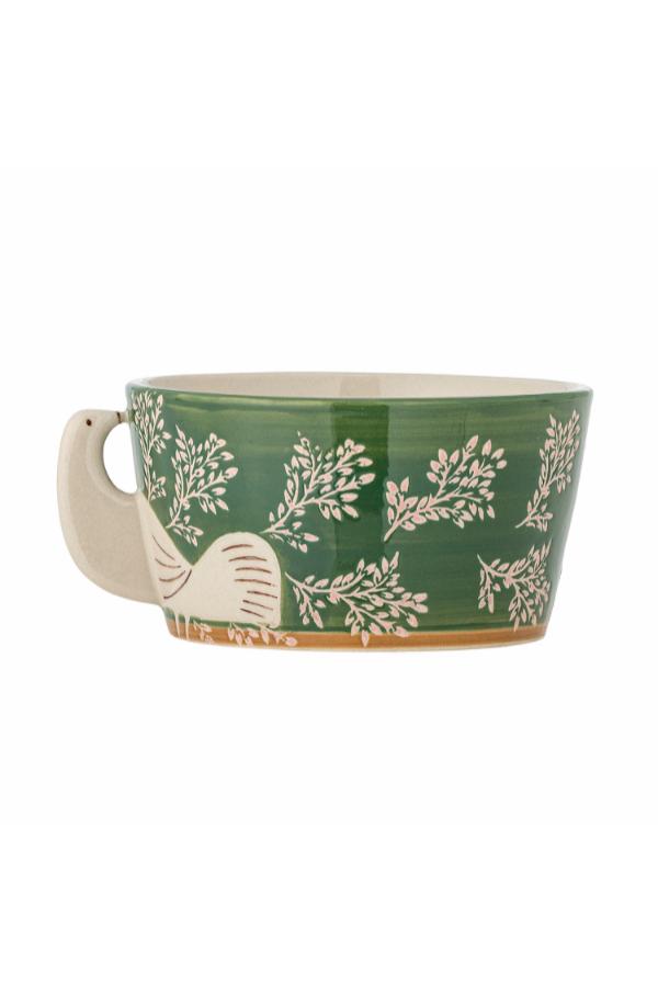 Bloomingville Hezha Bowl, Green, Stoneware