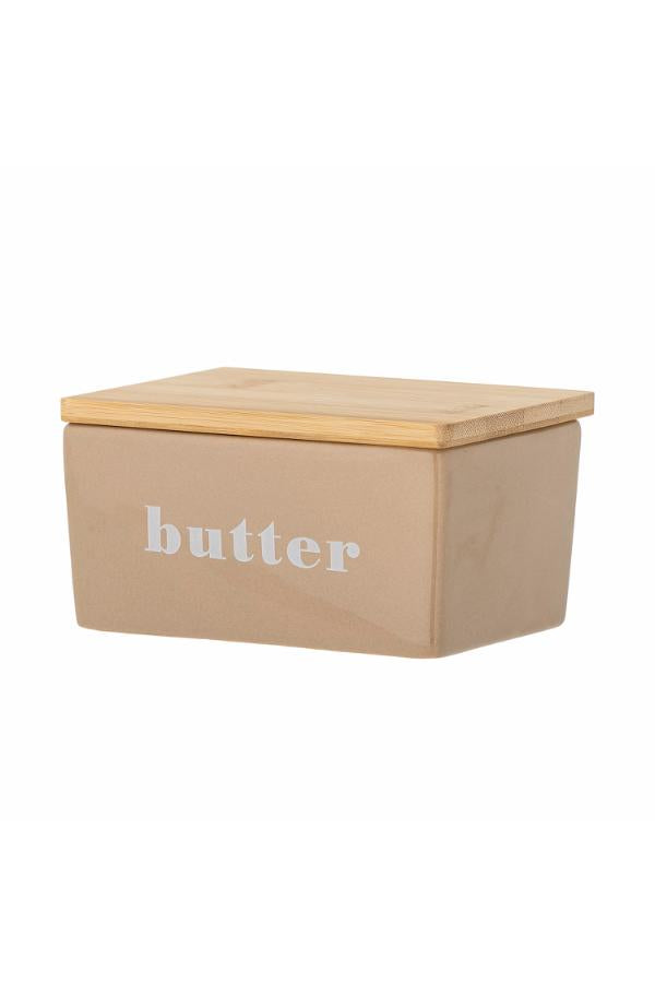 Bloomingville Hanyu Butter Box, Brown, Stoneware