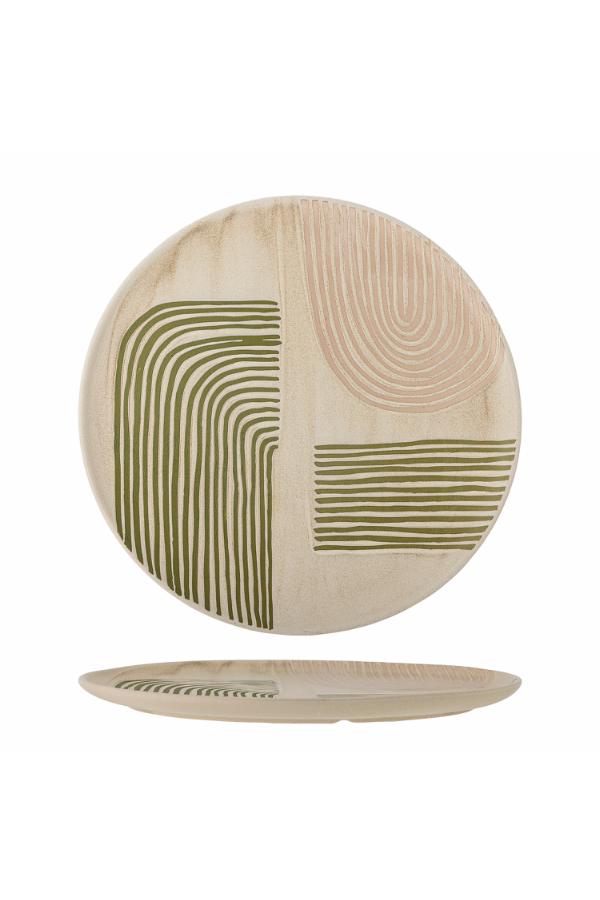 Bloomingville Amica Serving Plate, Multi, Stoneware