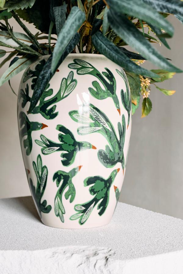 Bloomingville Birdliva Vase, Multi, Stoneware