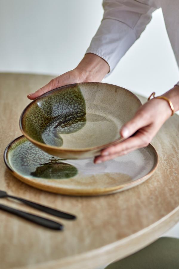 Bloomingville Jules Dinnerware Set, Green, Stoneware