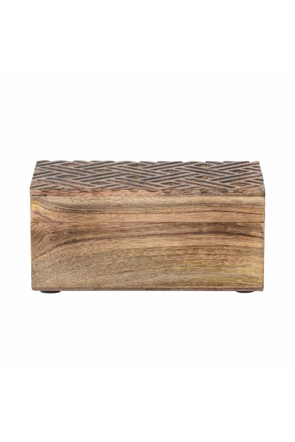 Bloomingville Vercelli Box w/Lid, Nature, Mango