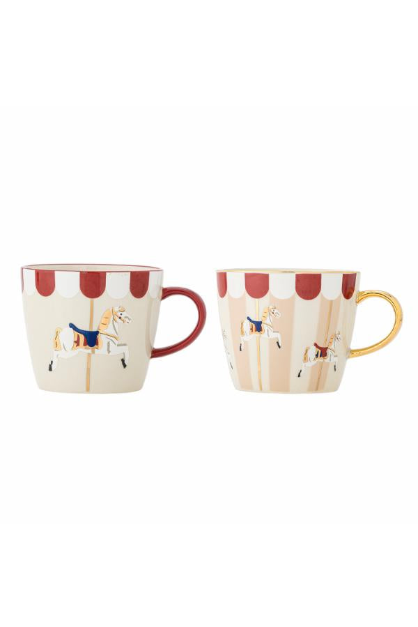 Bloomingville Merry-go-round Mug, Multi, Stoneware