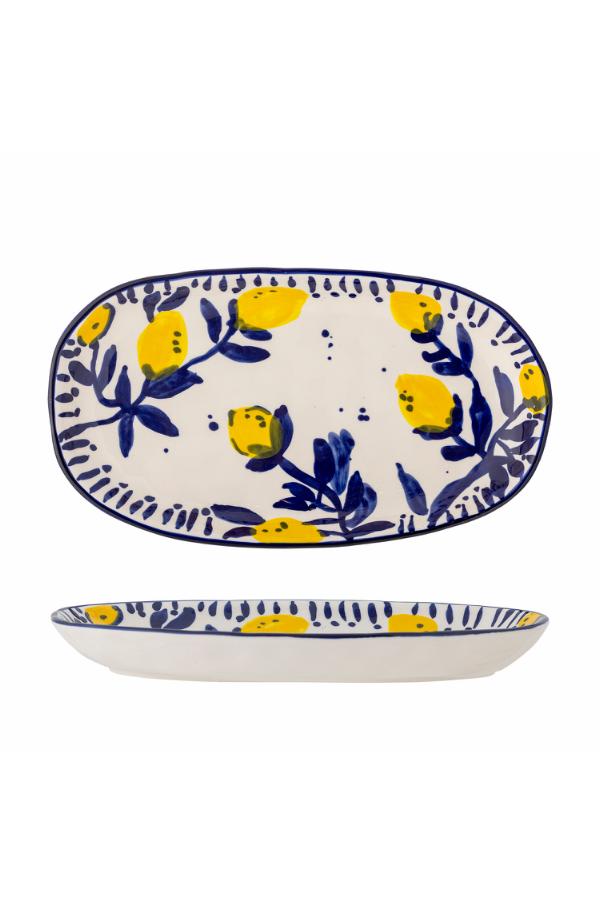 Creative Collection Maxima Serving Plate, Blue, Stoneware