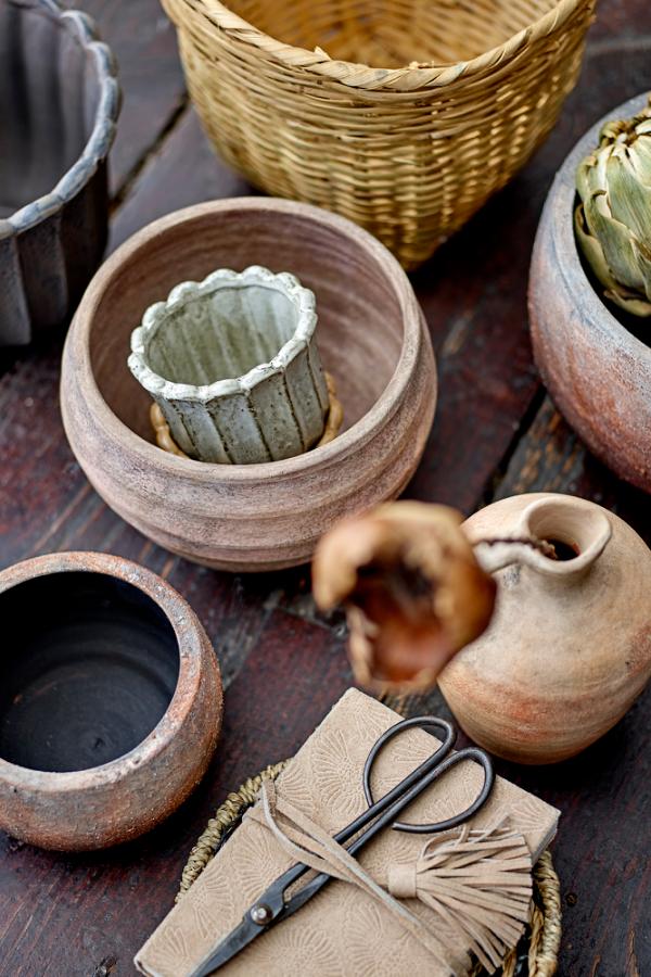 Bloomingville Thira Deco Flowerpot, Brown, Terracotta