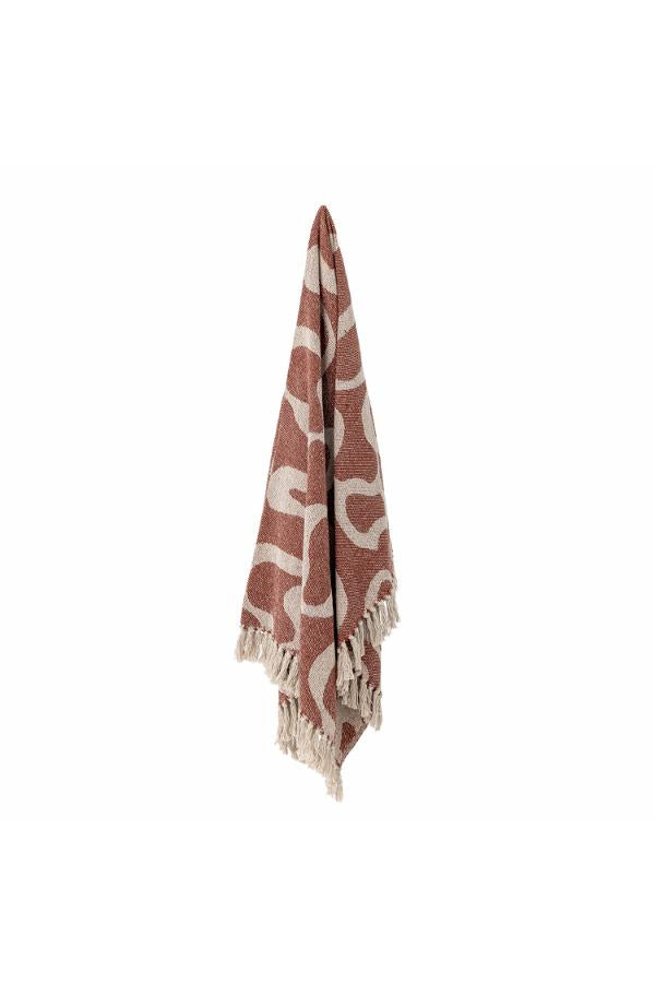Bloomingville Salobre Throw, Brown, Recycled Cotton